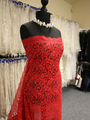 Dentelle Guipure Rouge - Finola