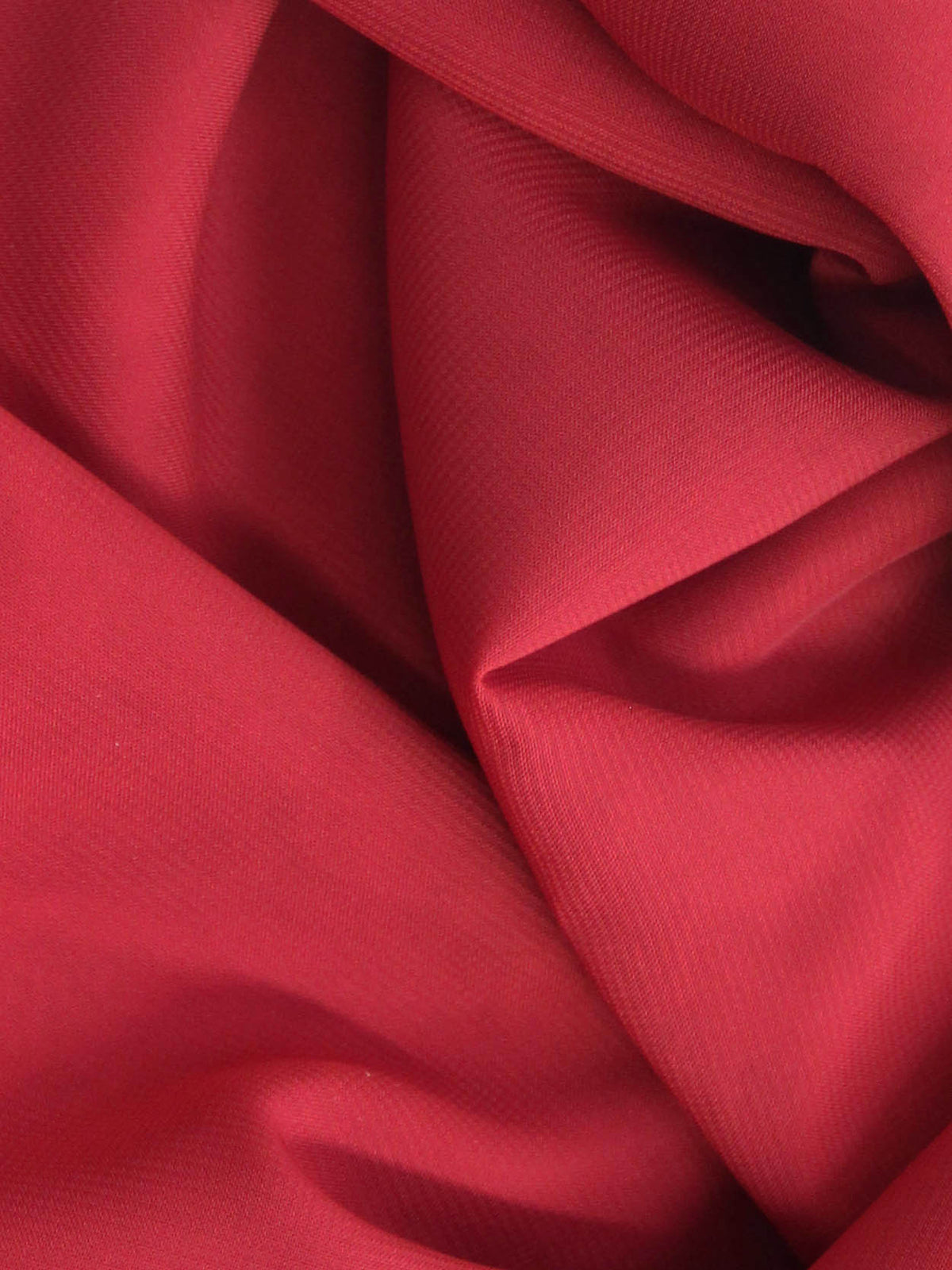 Mousseline Polyester Rouge - Bienveillance