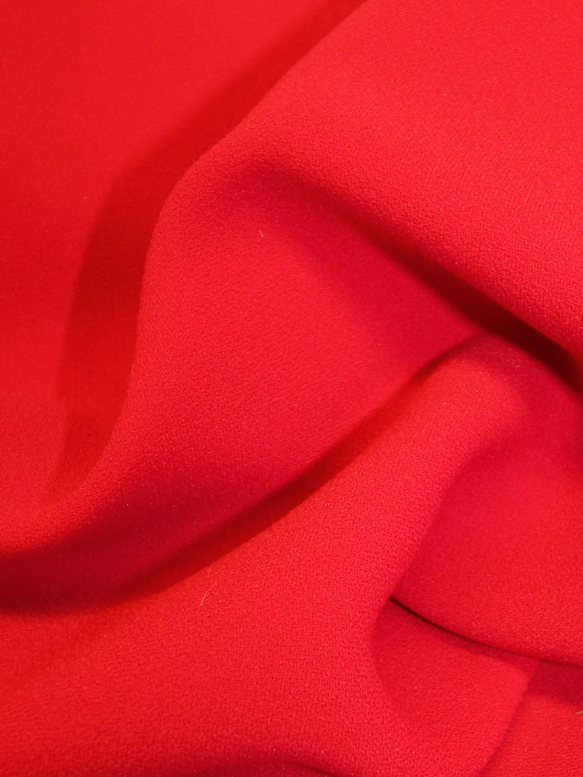 Crêpe Polyester Rouge - Curiosité