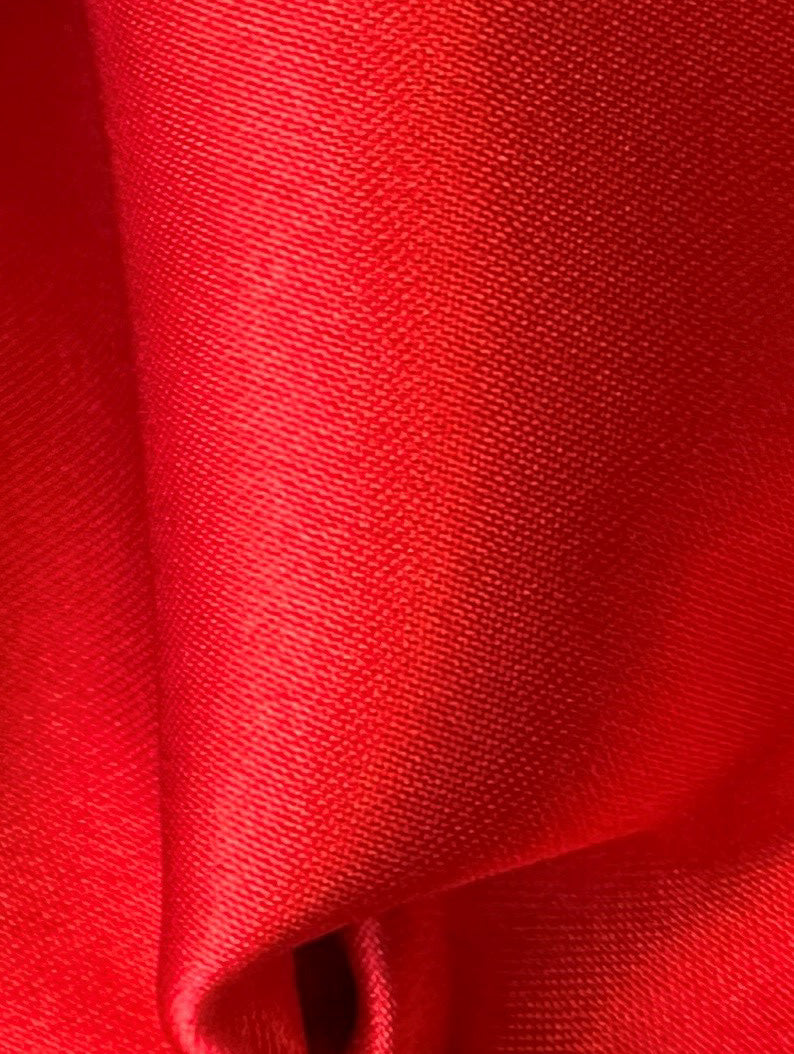 Red Polyester Satin - Family