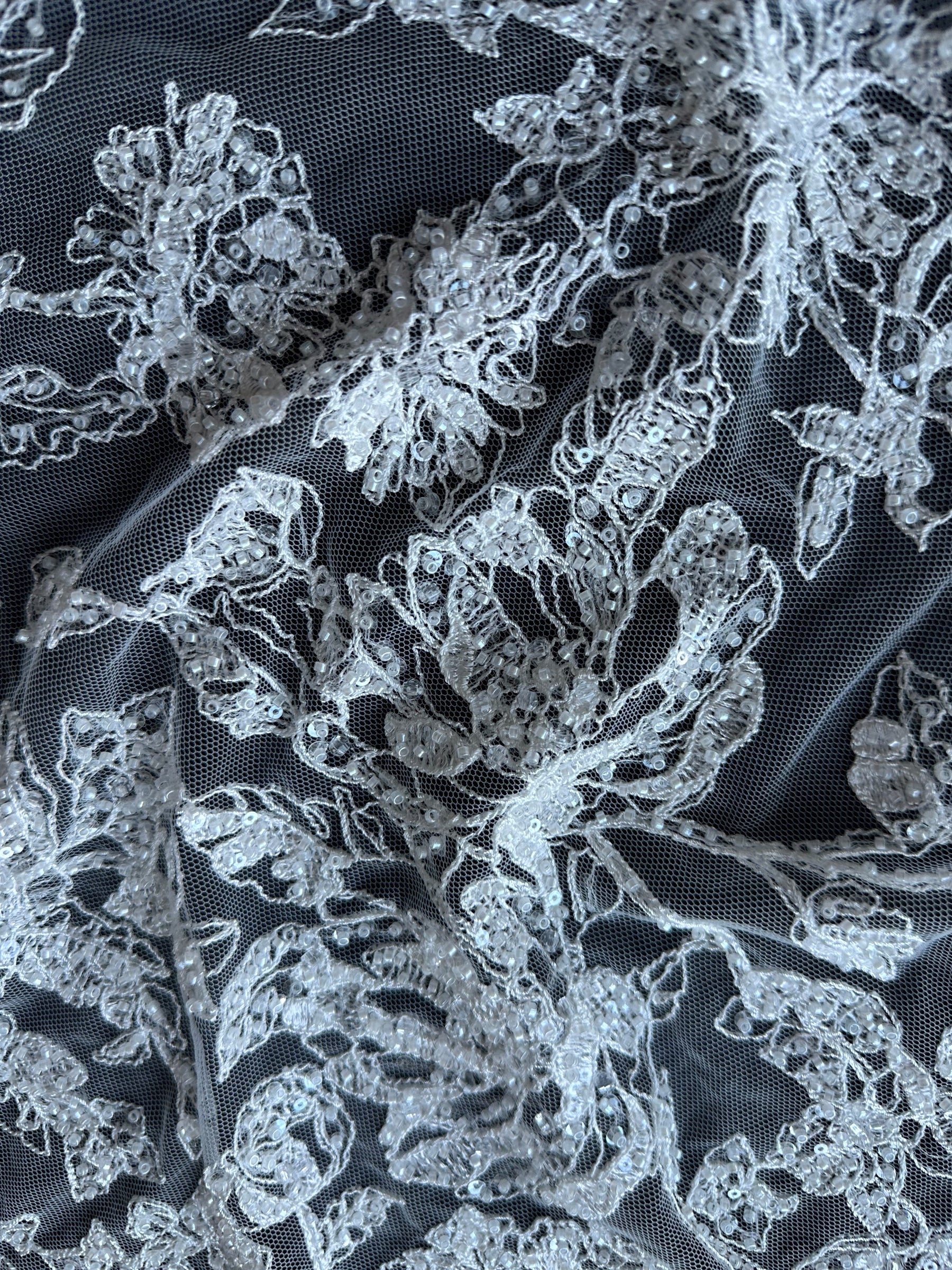 Ivory Beaded Lace - Rikke