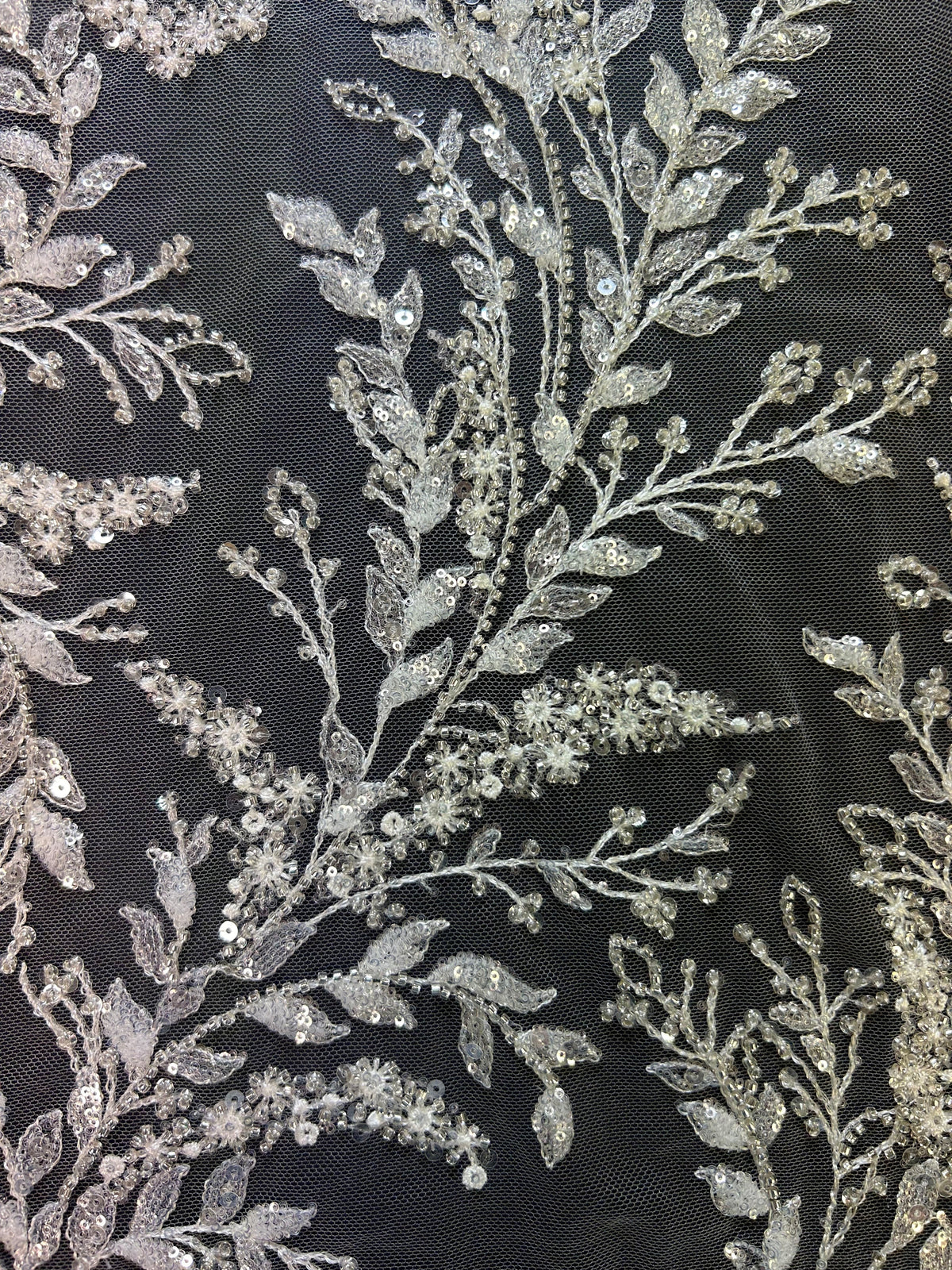 Dentelle brodée ivoire - Rodrigua