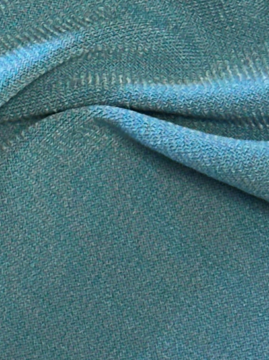 Jersey extensible en polyester bleu - Ritual