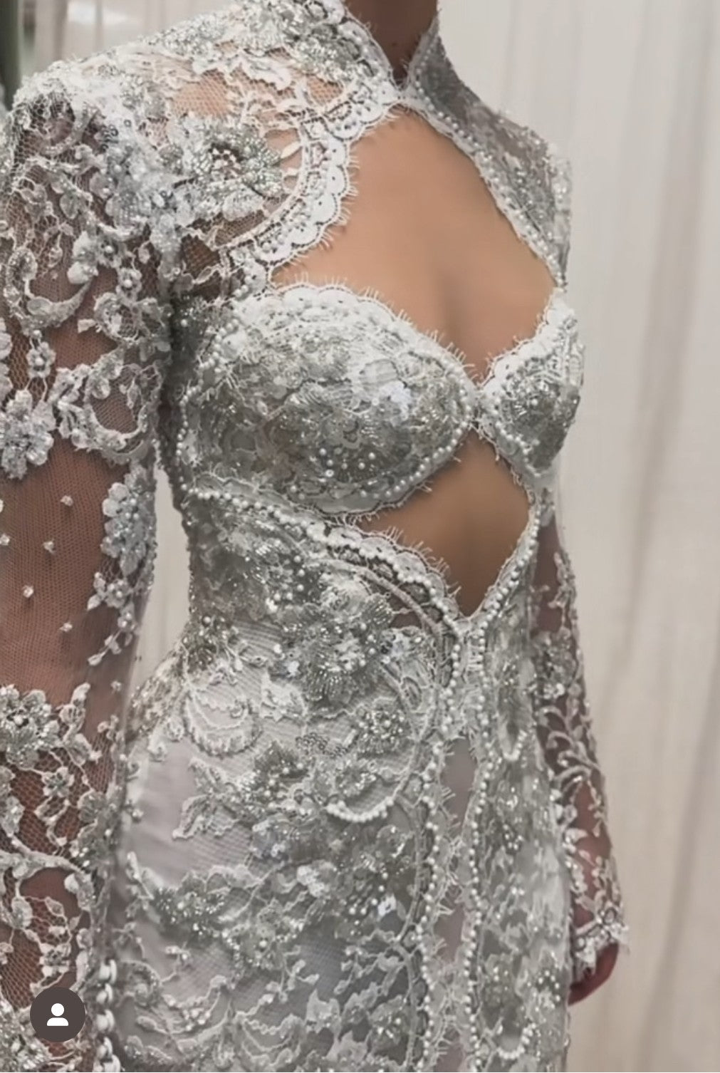 Dentelle Perlée Ivoire - Romy