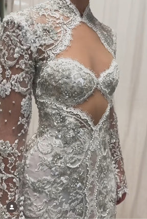 Dentelle Perlée Ivoire - Romy