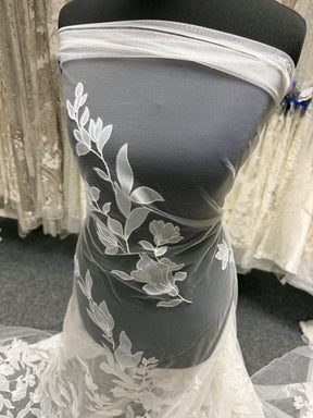 Ivory Embroidered Lace - Santana