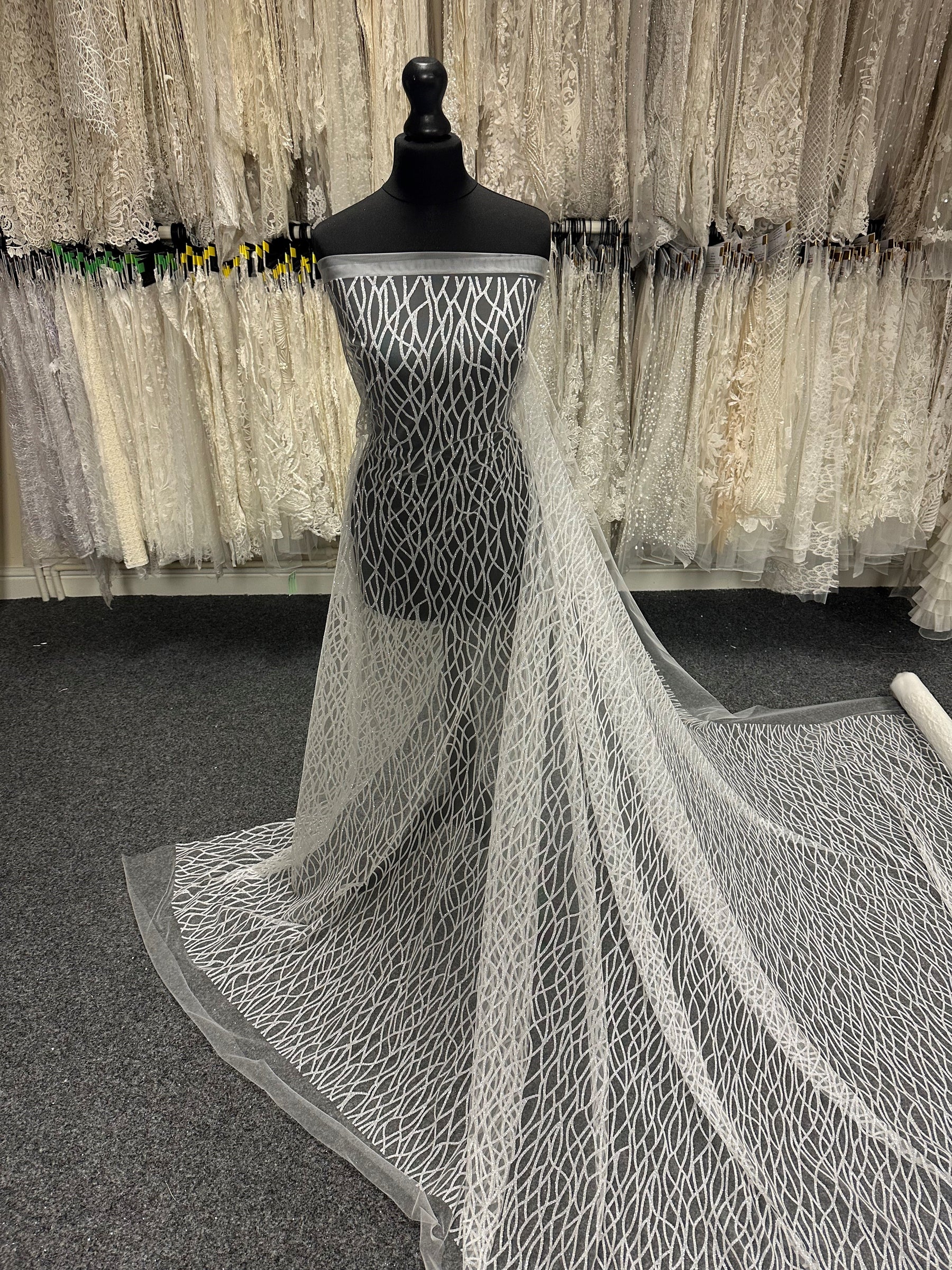 Tulle pailleté ivoire - Sparte