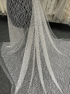 Tulle pailleté ivoire - Sparte