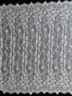 Dentelle Raschel perlée à la main ivoire - Severiano