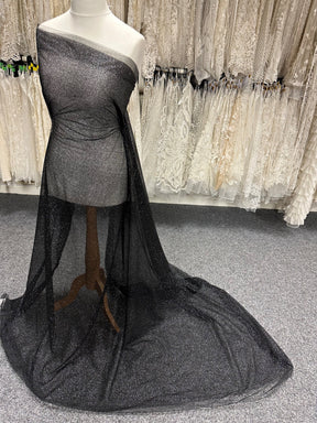 Tulle noir pailleté - Récupération