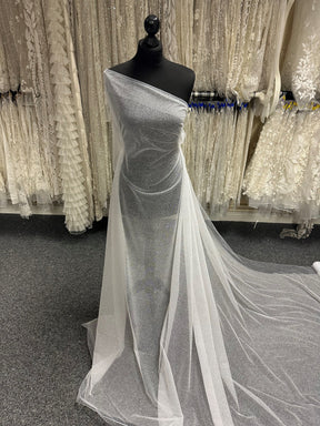 Tulle blanc pailleté - Récupération