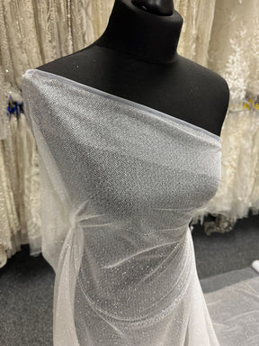 Tulle blanc pailleté - Récupération