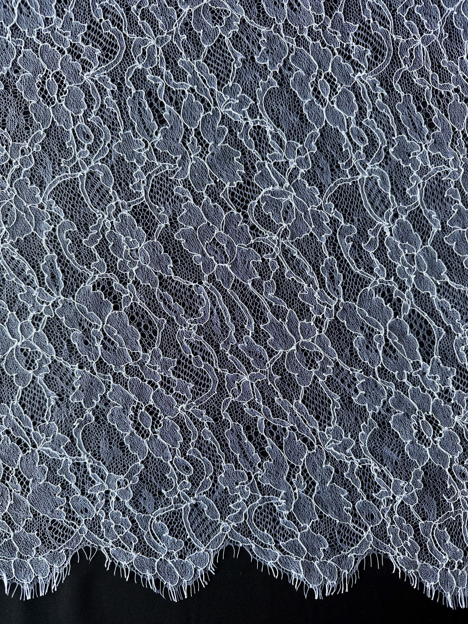 Dentelle de Chantilly blanche - Samantha