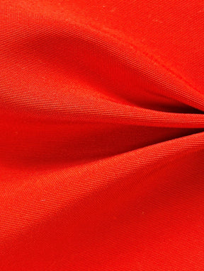 Satin polyester écarlate - Flamenco