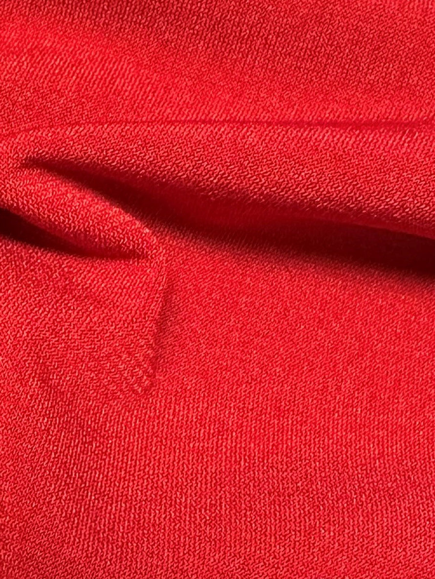 Scarlet Polyester Stretch Jersey - Romania