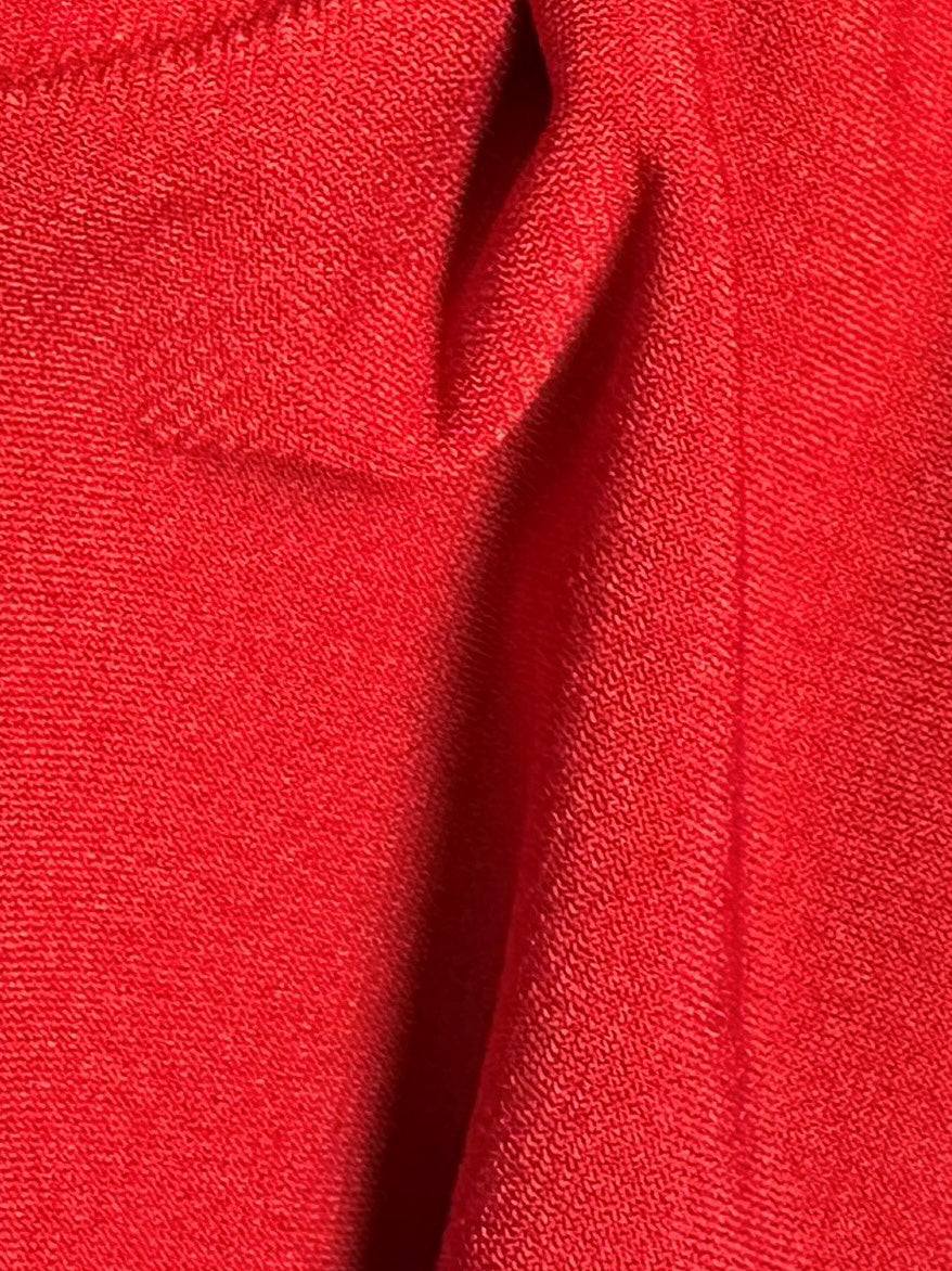 Scarlet Polyester Stretch Jersey - Romania