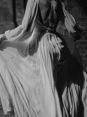 Georgette de Soie Ivoire - Shimmer