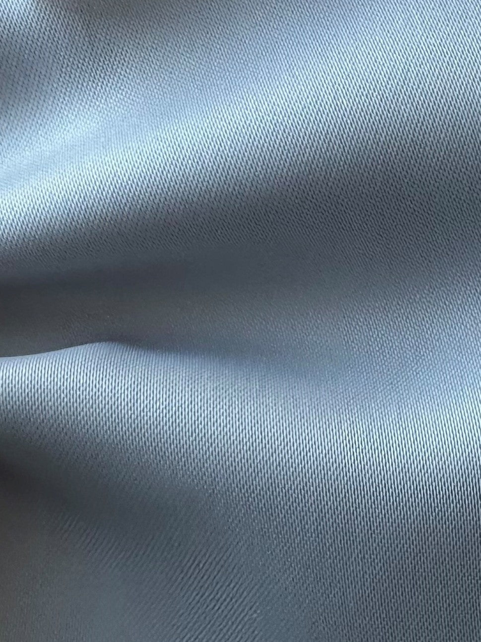 Silver Polyester Stretch Satin - Uganda