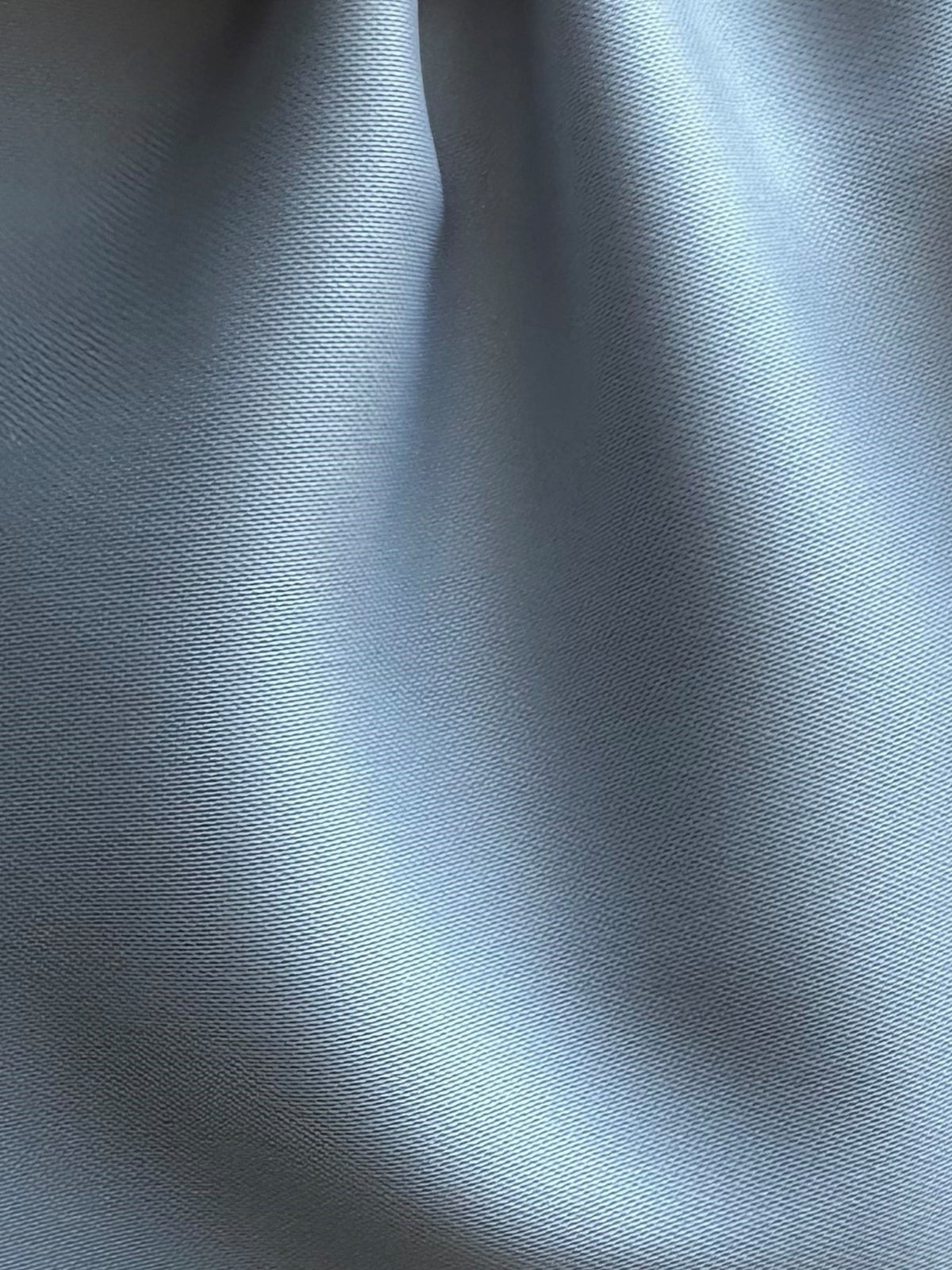Silver Polyester Stretch Satin - Uganda