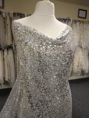 Dentelle pailletée argentée - Dempsey