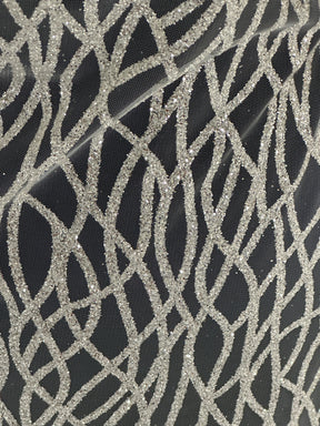 Tulle pailleté ivoire - Sourire