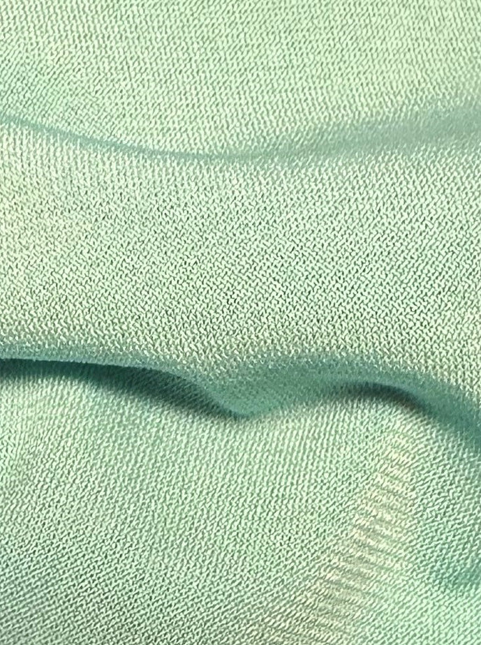 Spearmint Polyester Stretch Jersey - Romania