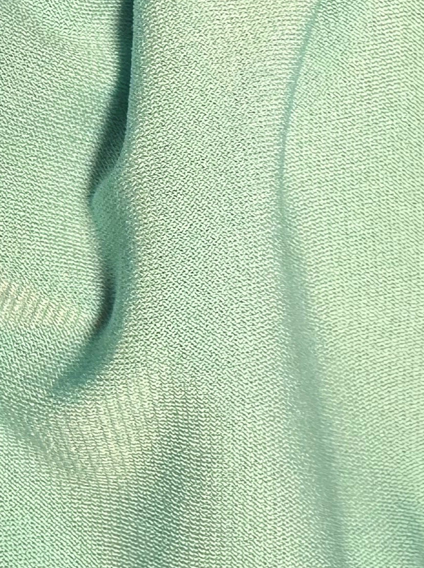 Spearmint Polyester Stretch Jersey - Romania