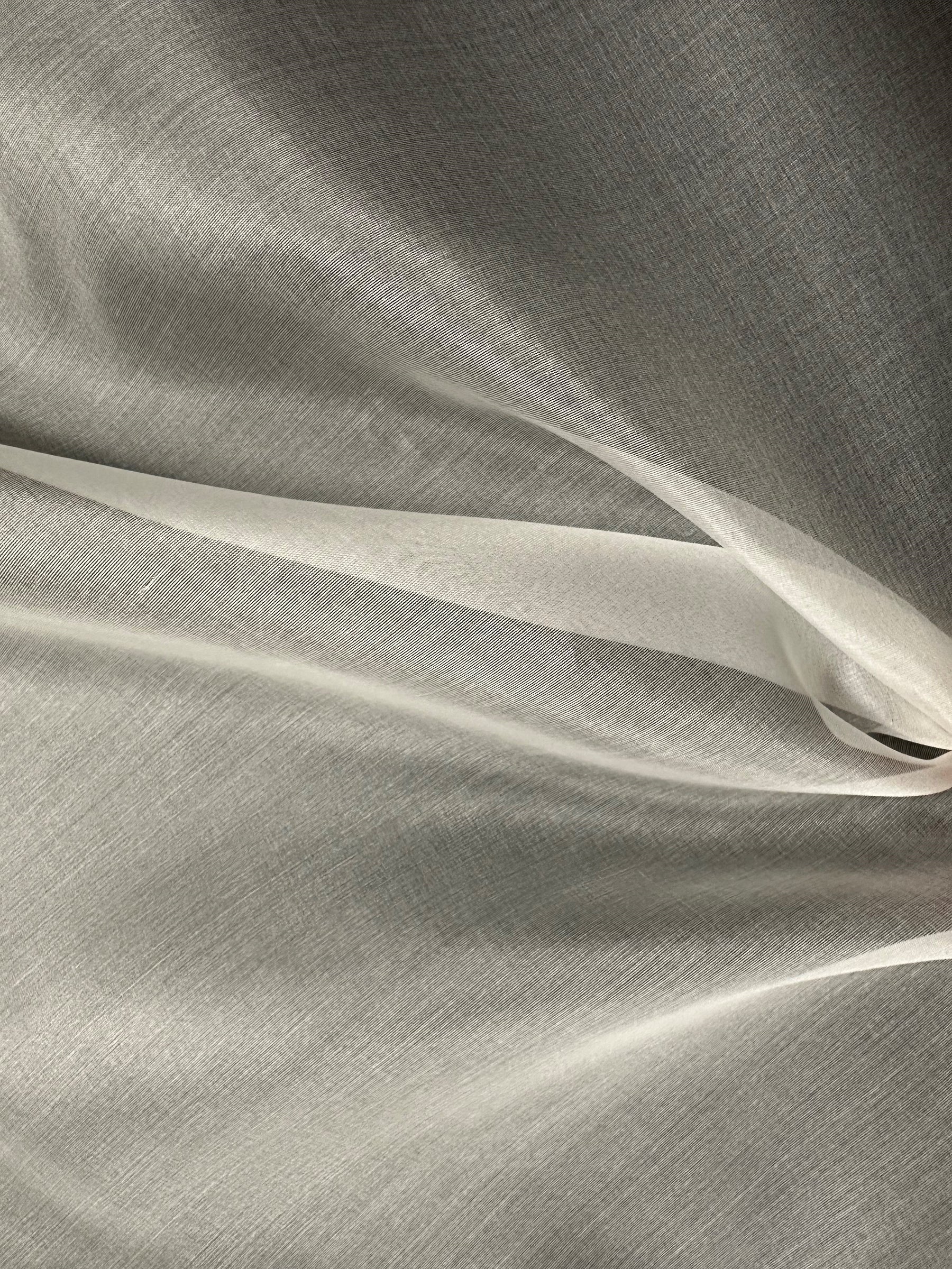 Organza de soie ivoire pâle - P769