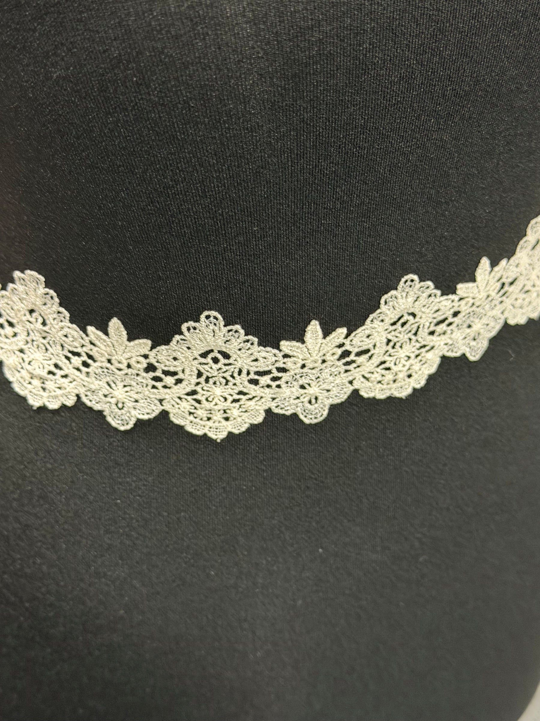 Bordure en dentelle guipure ivoire foncé – T435
