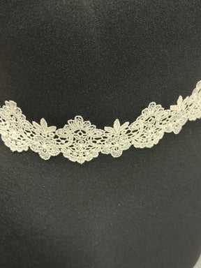 Bordure en dentelle guipure ivoire foncé – T435