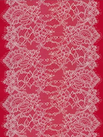 Bordure en dentelle vanille - T807