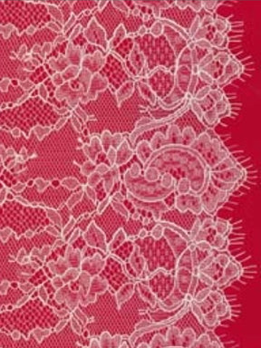 Bordure en dentelle vanille - T807