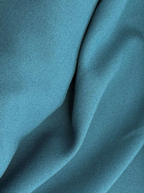 Crêpe de laine italien sarcelle - P640