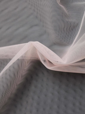 Tulle extensible rose poudré - TU0003
