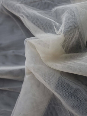 Tulle extensible couleur café - TU0003