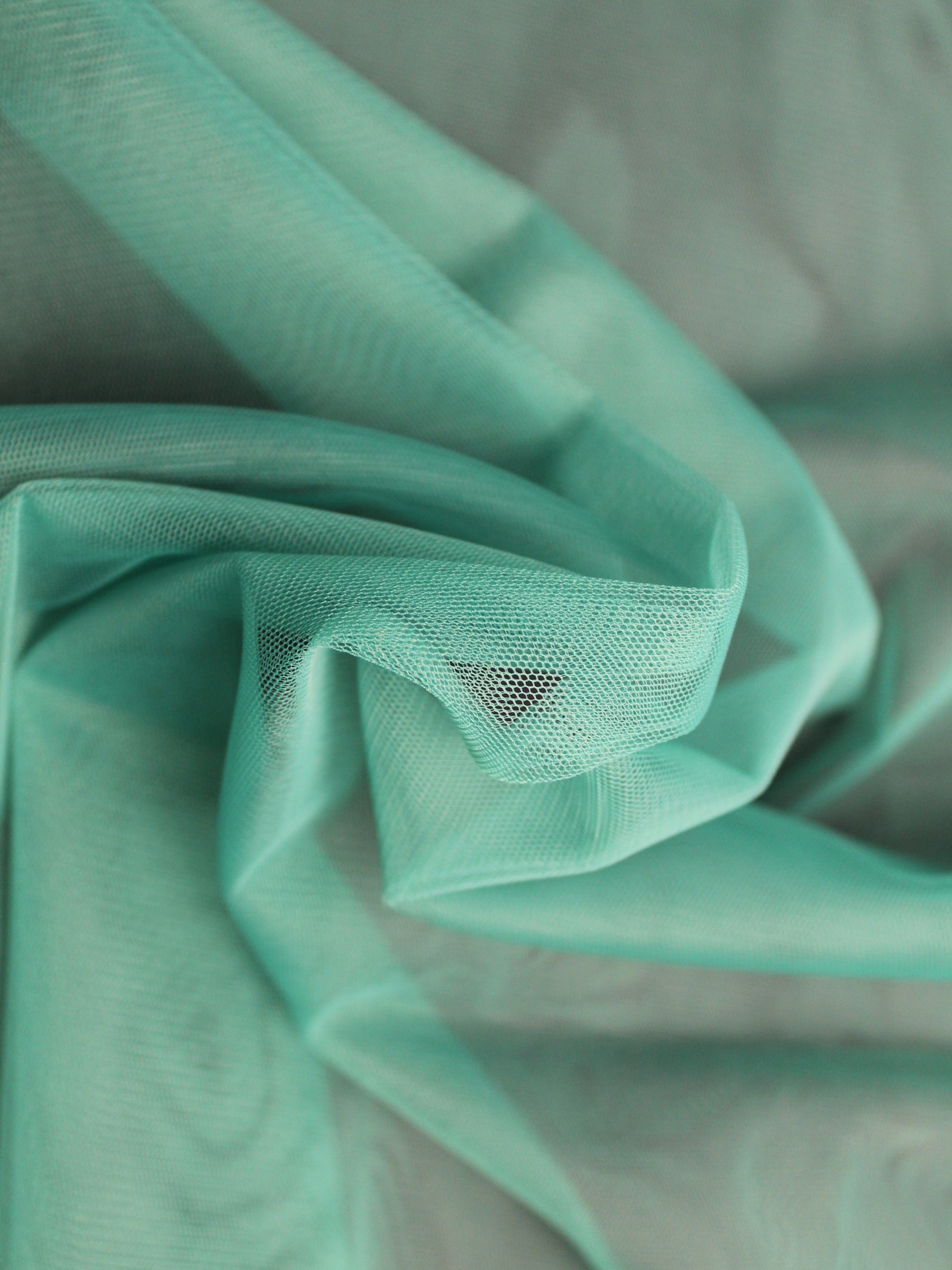 Tulle extensible vert - TU0003