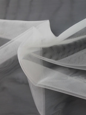 Tulle extensible ivoire clair - TU0003