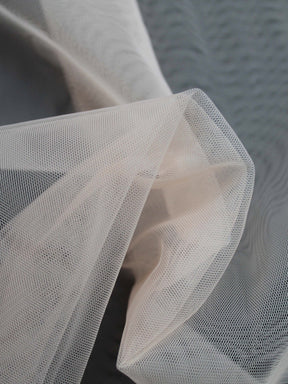 Tulle extensible corail clair - TU0003