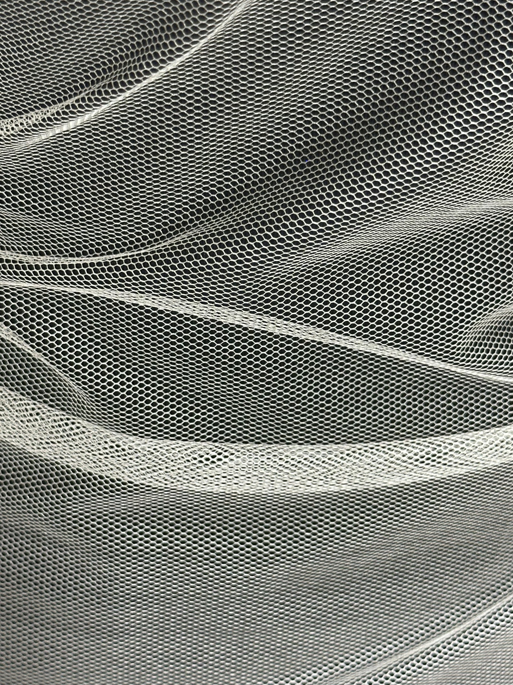 Tulle de soie ivoire - TU0068