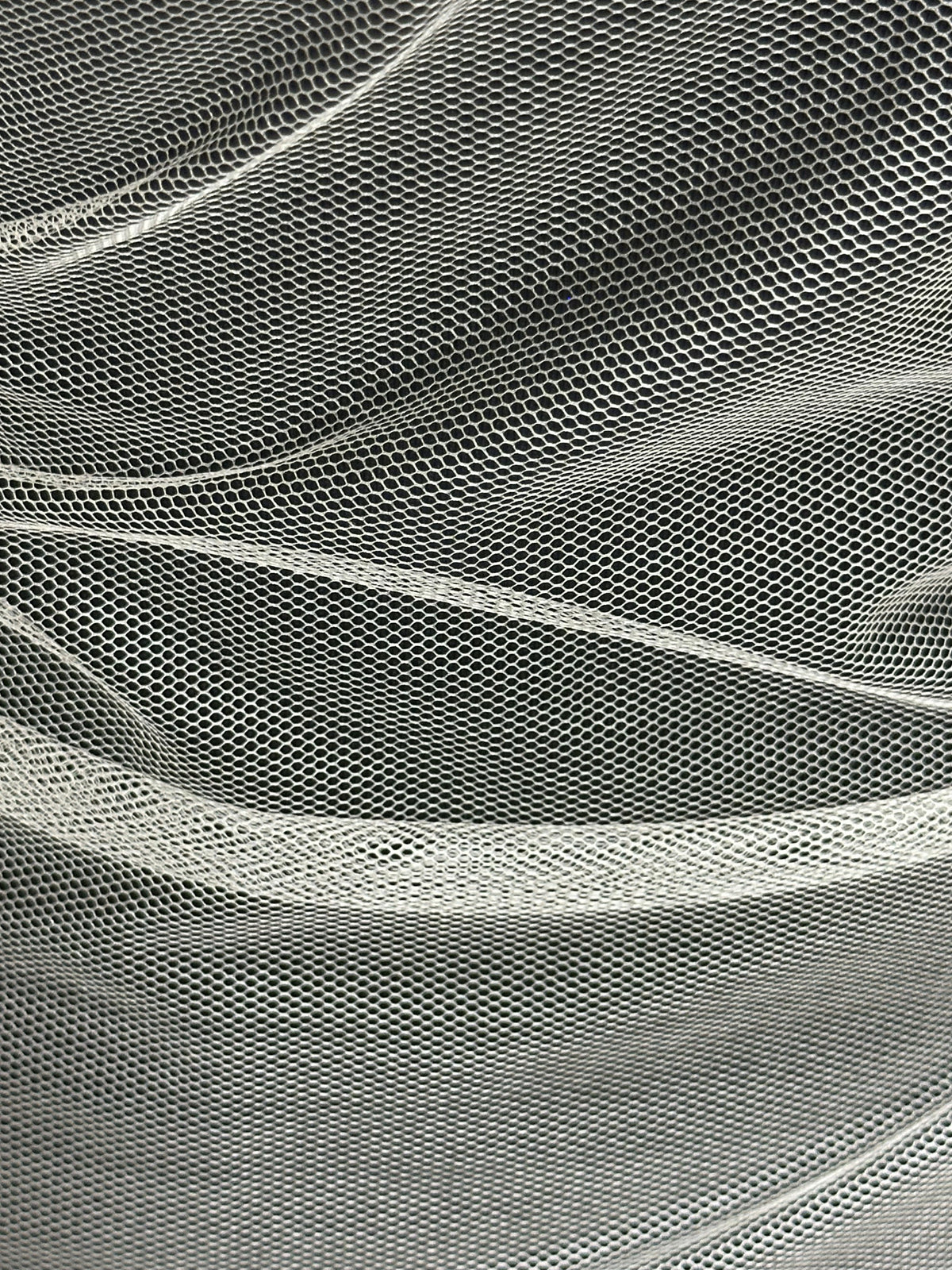 Tulle de soie ivoire - TU0067