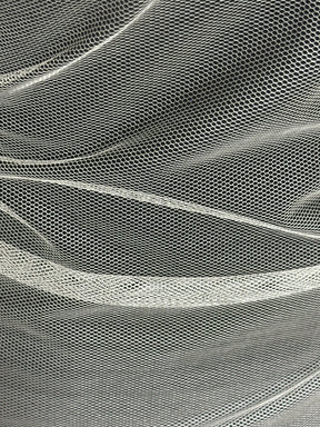Tulle de soie ivoire - TU0067