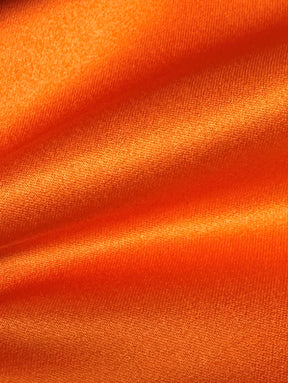 Satin de polyester mandarine - Canada