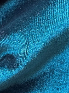 Teal Stretch Silk Velvet - Cozy
