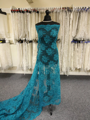 Dentelle torsadée bleu sarcelle - Riaz