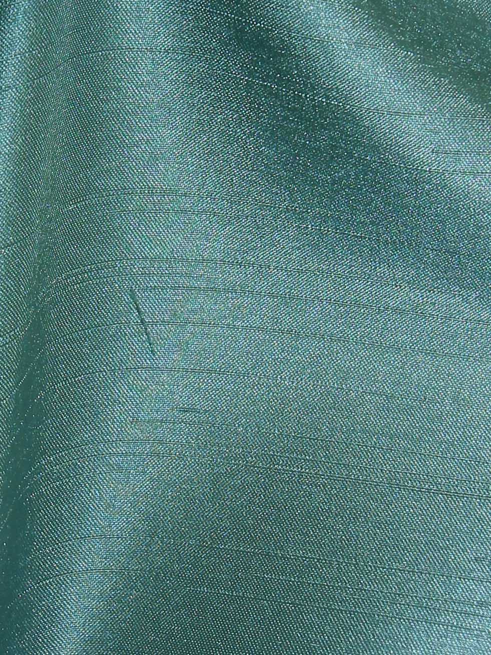 Dupion en satin de polyester bleu sarcelle - Clarté