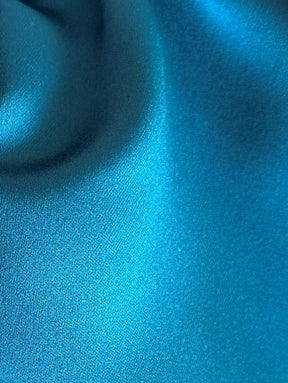 Satin de polyester bleu sarcelle - Moldavie