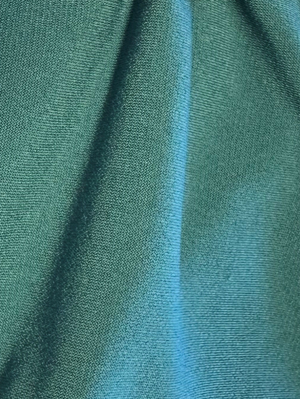 Teal Polyester Stretch Jersey - Romania