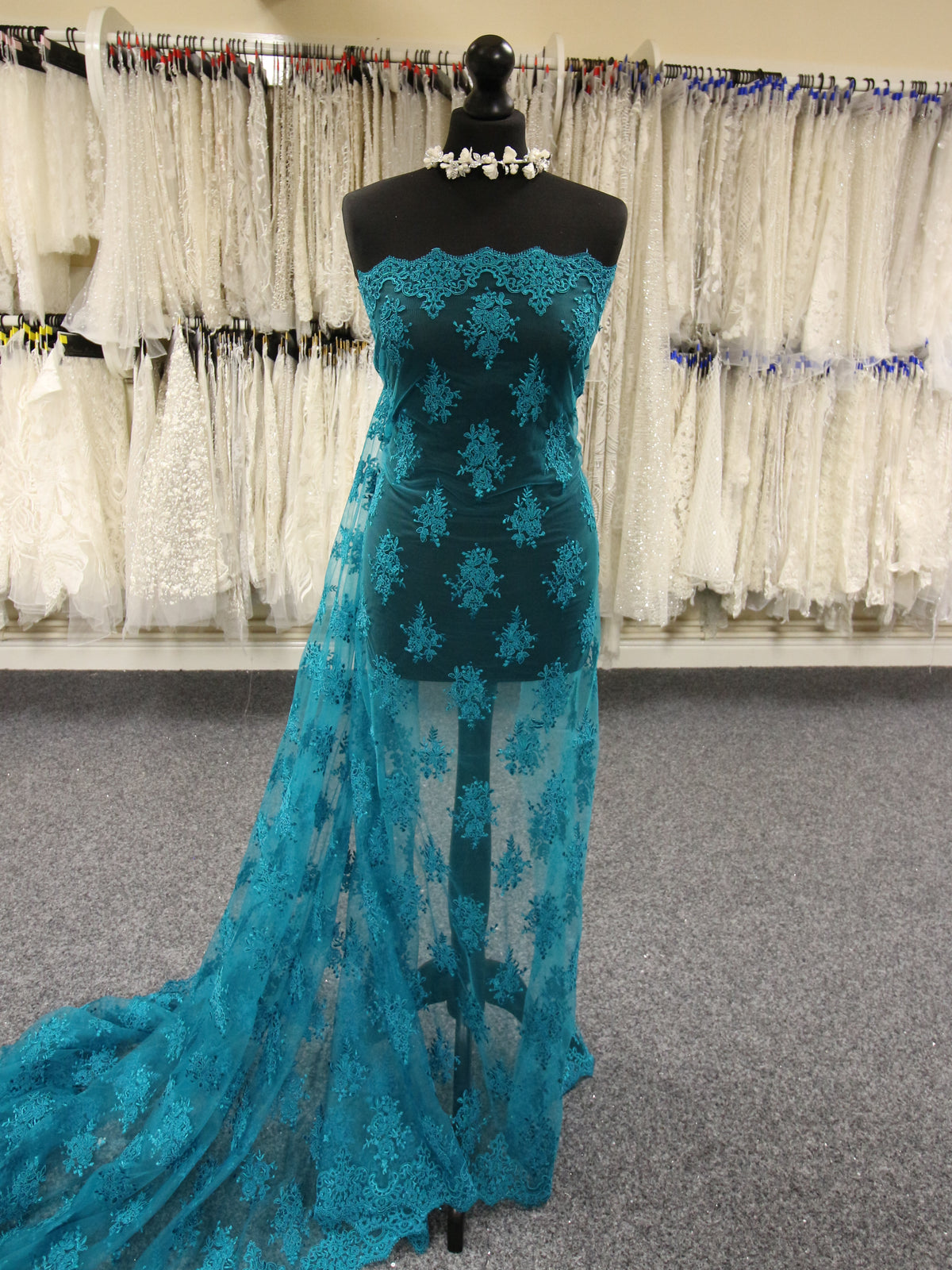 Dentelle torsadée bleu sarcelle - Janis