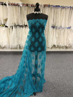 Dentelle torsadée bleu sarcelle - Janis