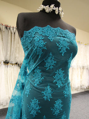 Dentelle torsadée bleu sarcelle - Janis